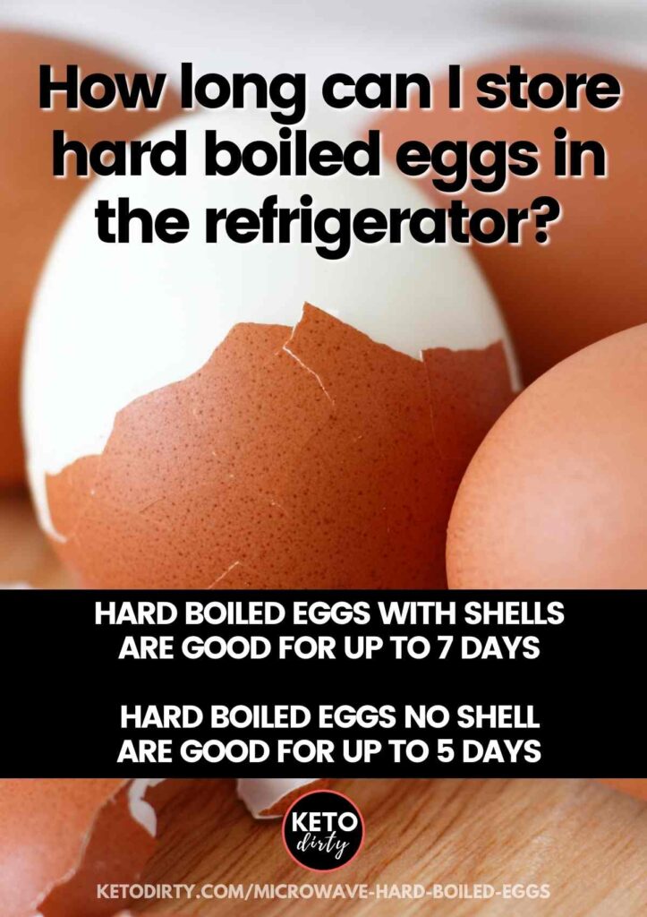 How long can I store hard boiled eggs in the refrigerator?