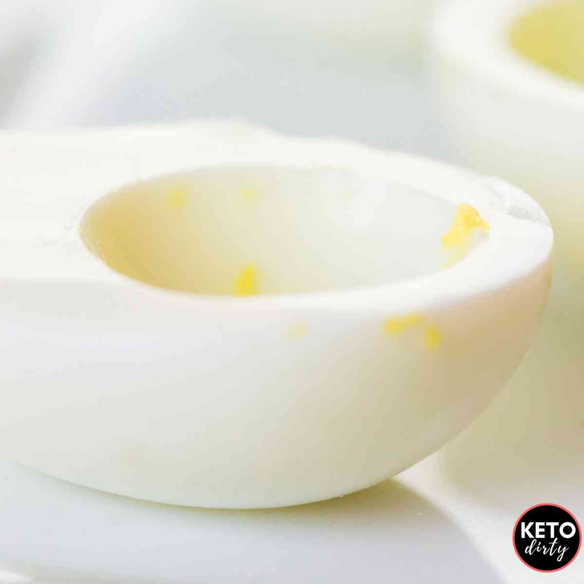 Million Dollar Deviled Eggs - Best Under 1 Net Carb Recipe hard boiled eggs white