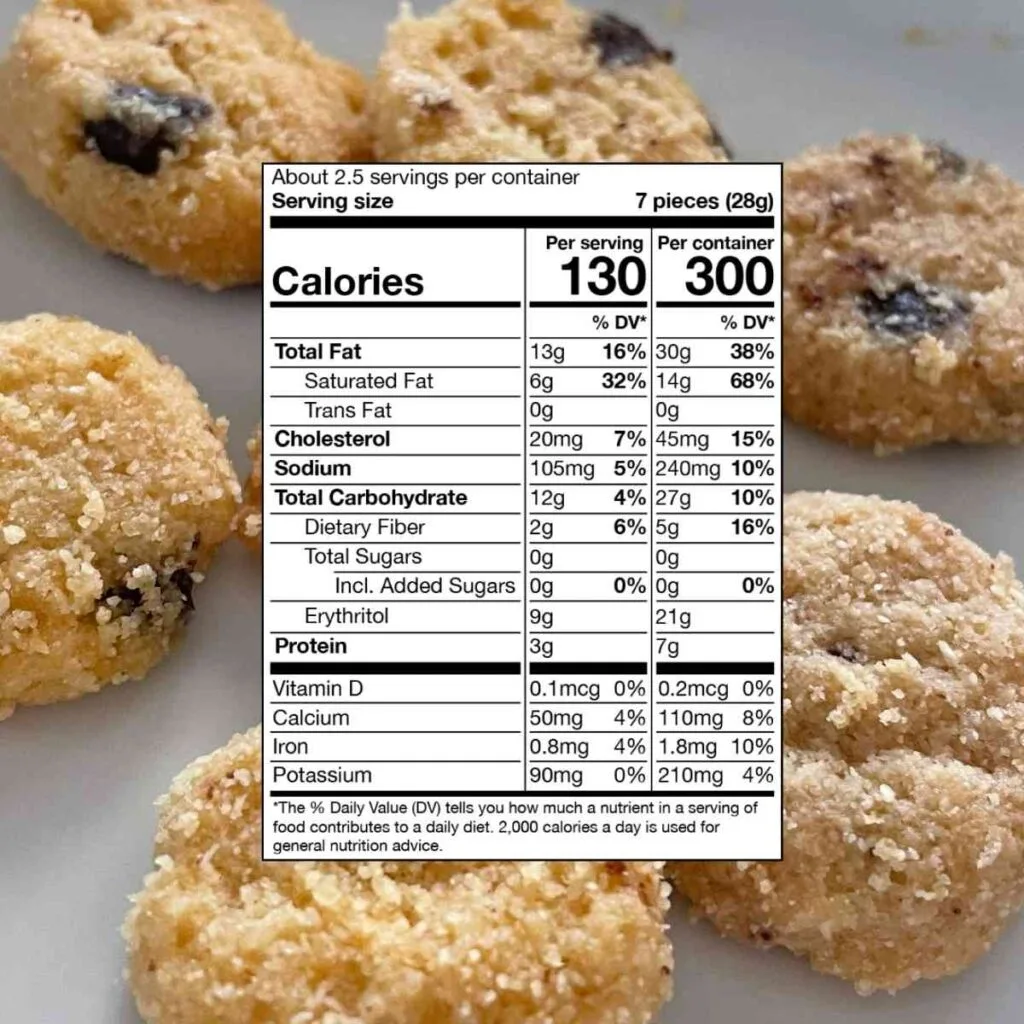 Highkey Cookies Review - Best Keto 1 Net Carb Cookie? 5 highkey cookies chocolate chip keto nutritional facts