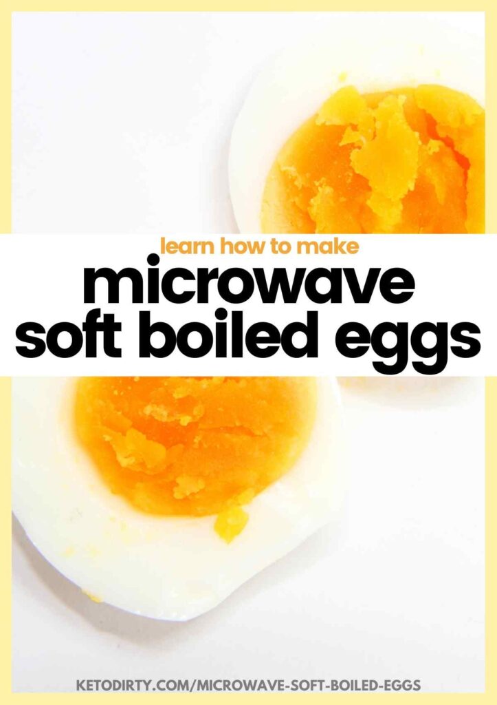 microwave soft boiled eggs