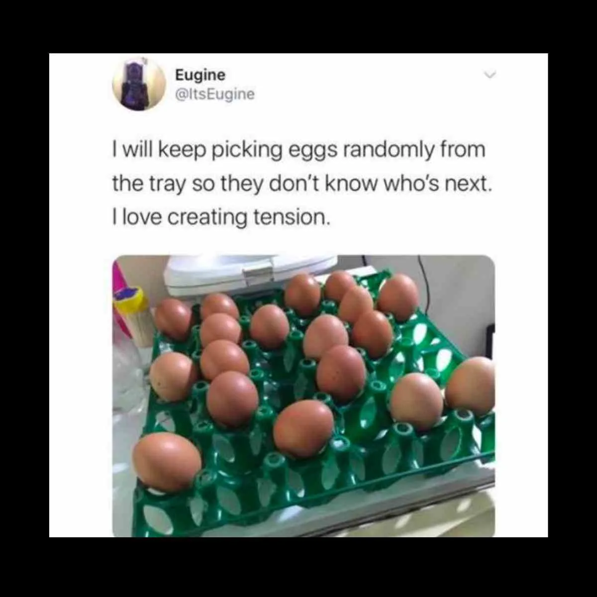 picking eggs meme