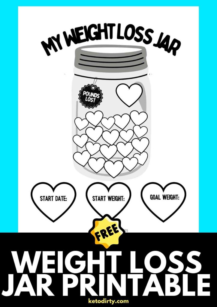 Free Weight Loss Jar Printable – Ready to Use in 1 Minute Free Weight Loss Jar Printable