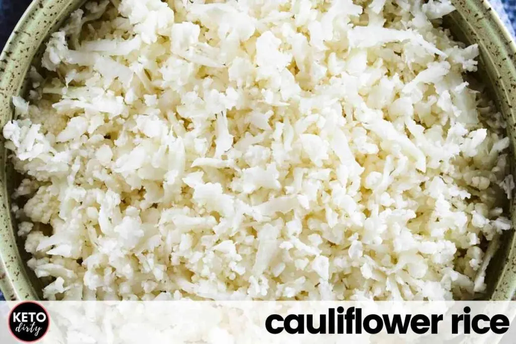 cauliflower rice keto fish side dish