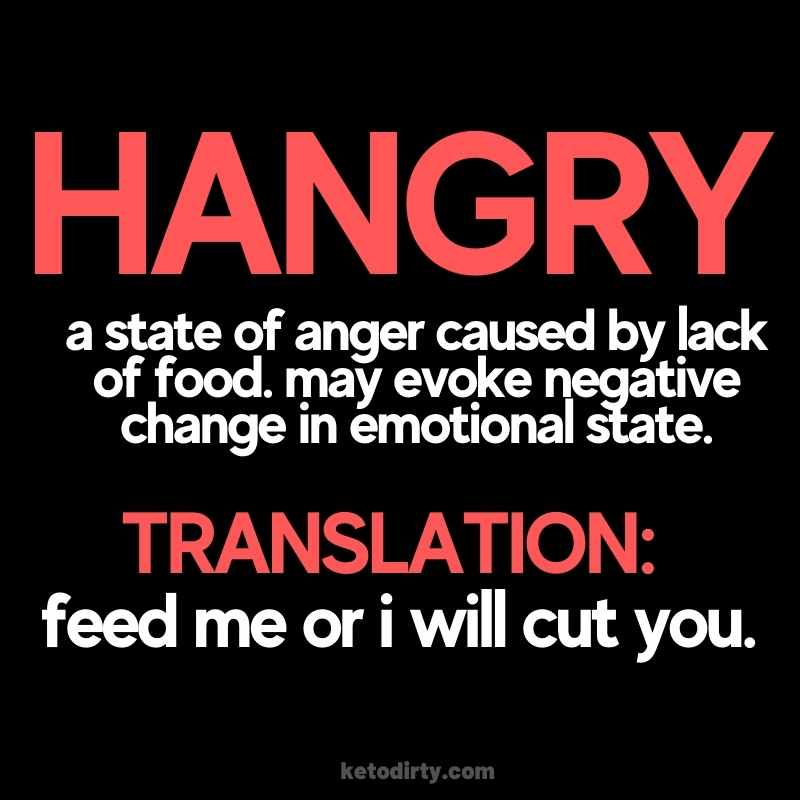 hangry meme explanation at state of anger caused by lack of food may evoke negative change in emotional state translation feed me or i will cut you