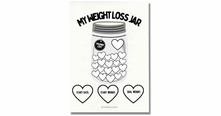 Free Weight Loss Jar Printable – Ready to Use in 1 Minute my weight loss jar pounds loss tracker