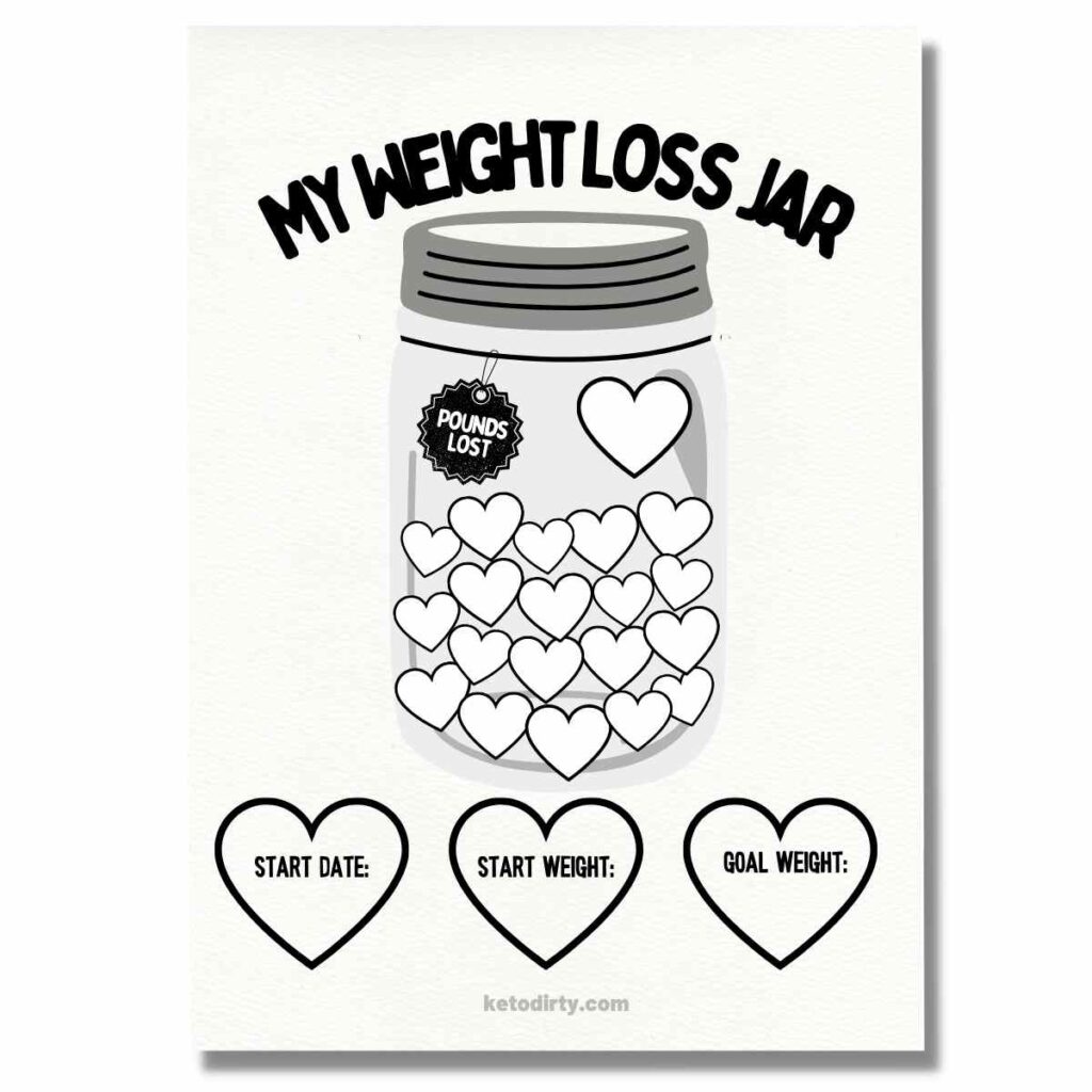 Free Weight Loss Jar Printable – Ready to Use in 1 Minute weight loss jar printable free