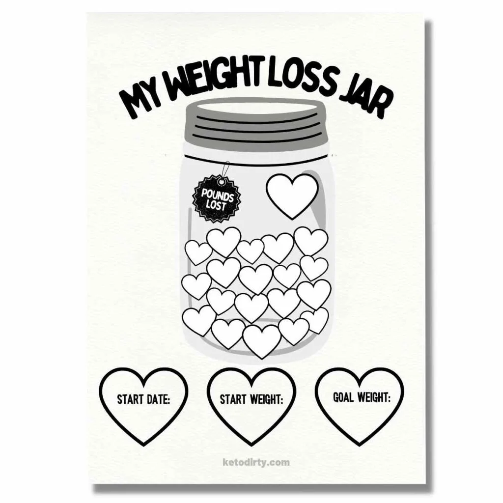 Free Weight Loss Jar Printable – Ready to Use in 1 Minute 2 weight loss jar printable free