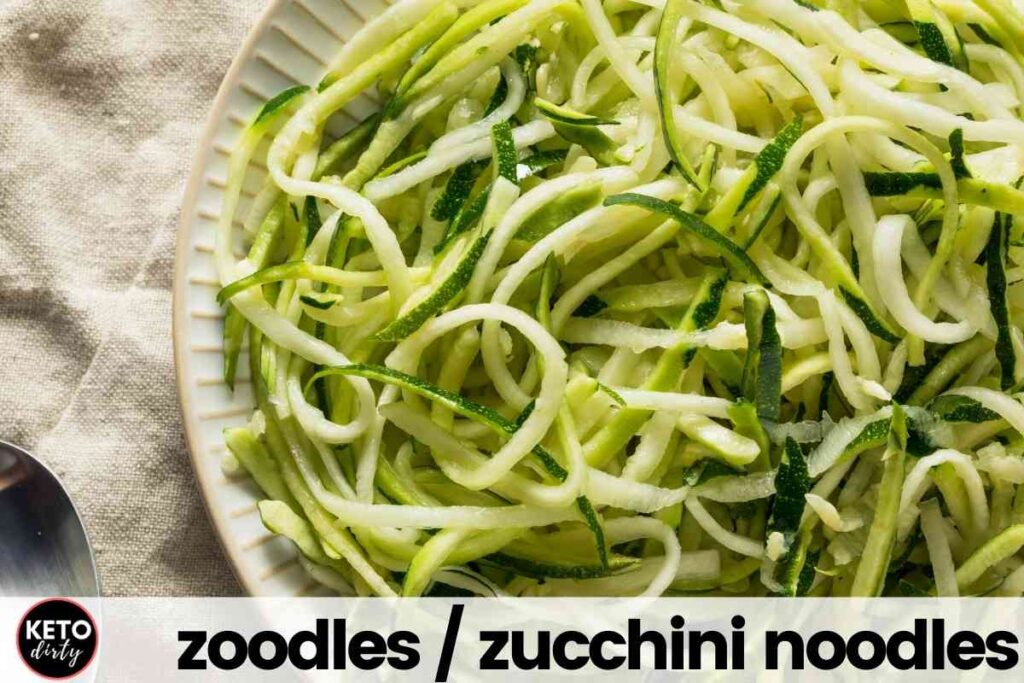 zucchini noodles keto fish side dish