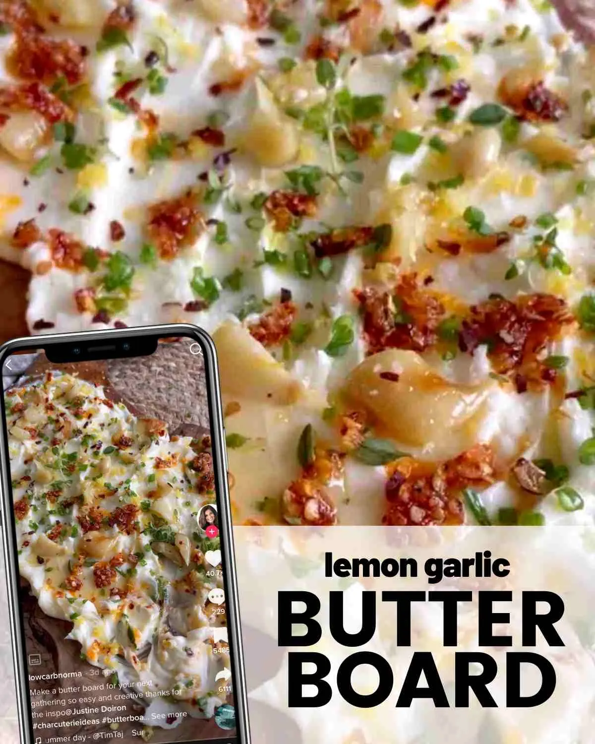 Lemon Garlic Butter Board
