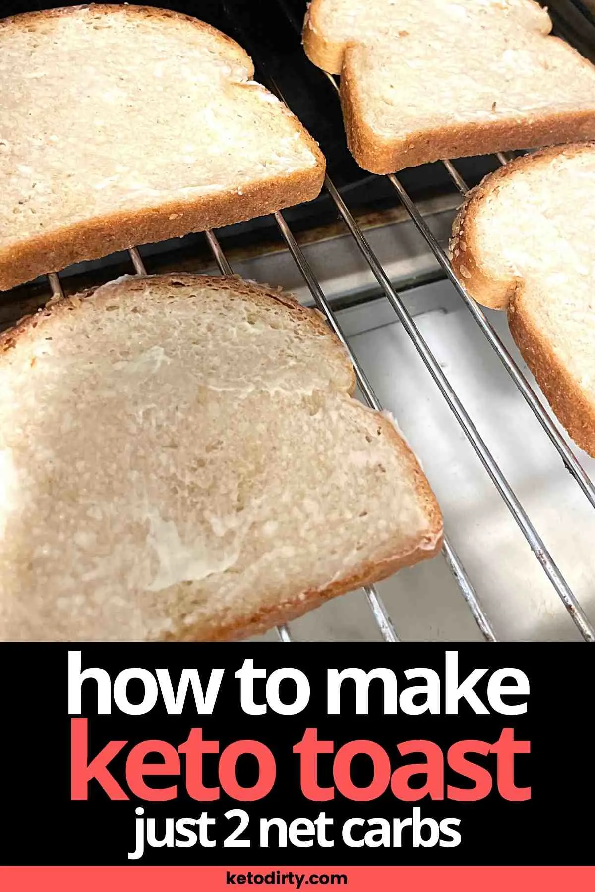 Keto Toast - Enjoy Bread Again Without Guilt - 2 Net Carbs 1 keto toast