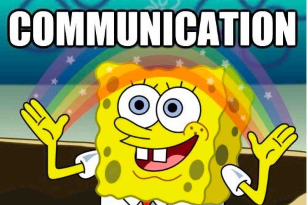 sponge bob communication meme