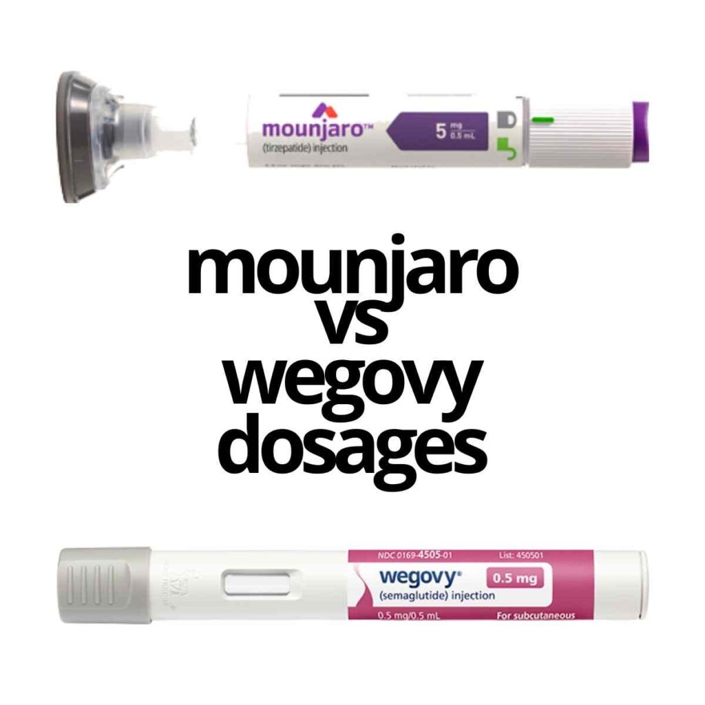 wegovy vs mounjaro weight loss dosages