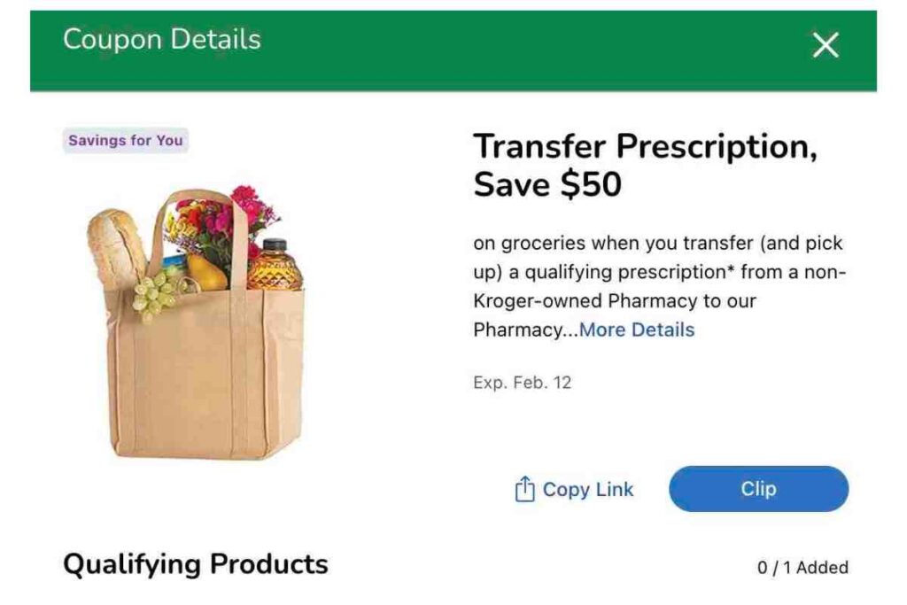 kroger pharmacy transfer coupon transfer prescription save $50