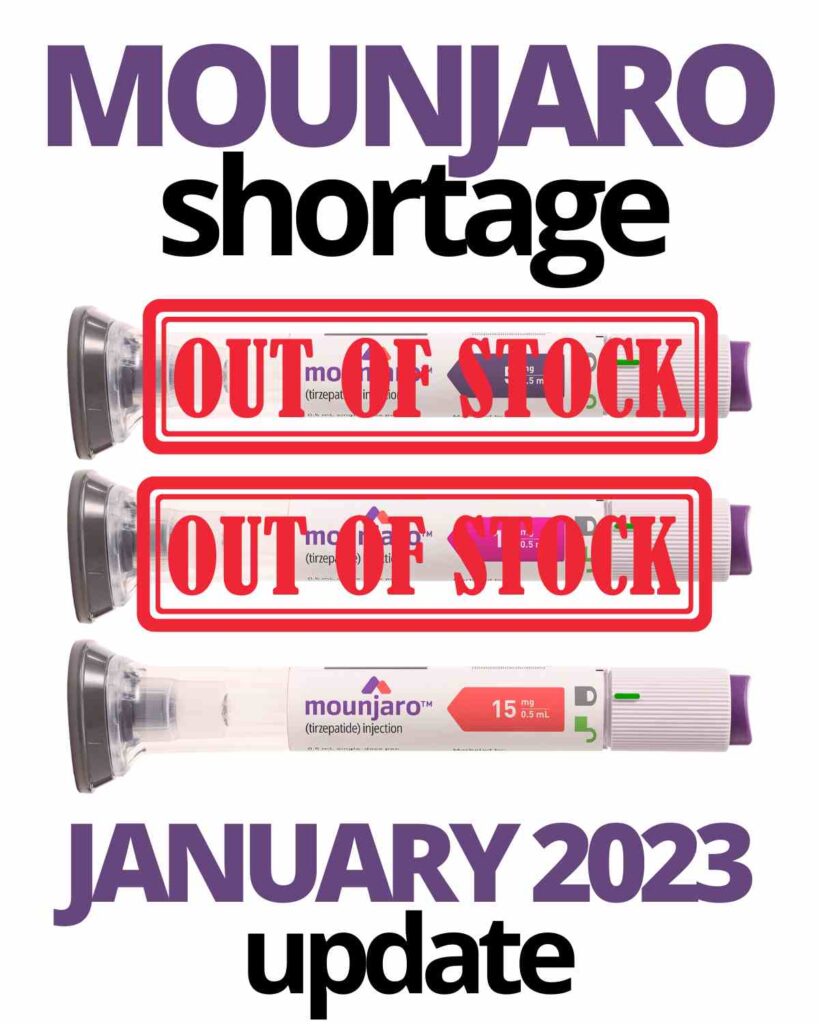 mounjaro shortage january 2023 update