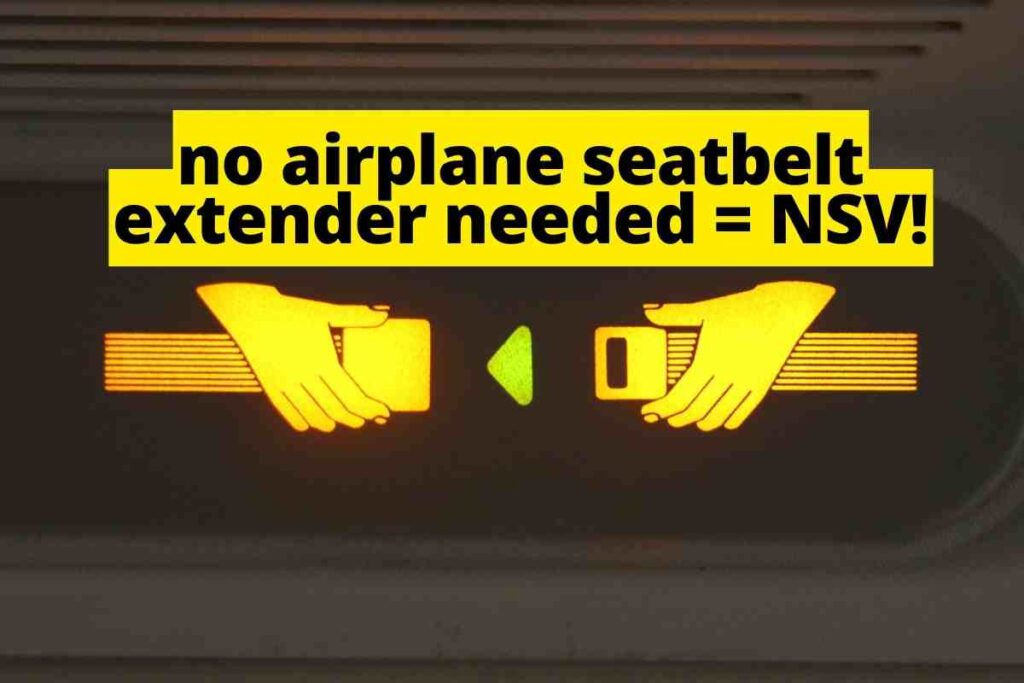 no airplane seatbelt extender