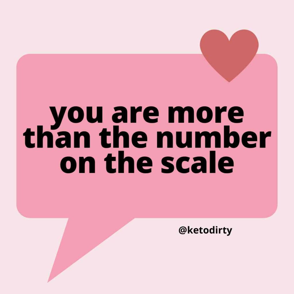 you are more than the number on the scale