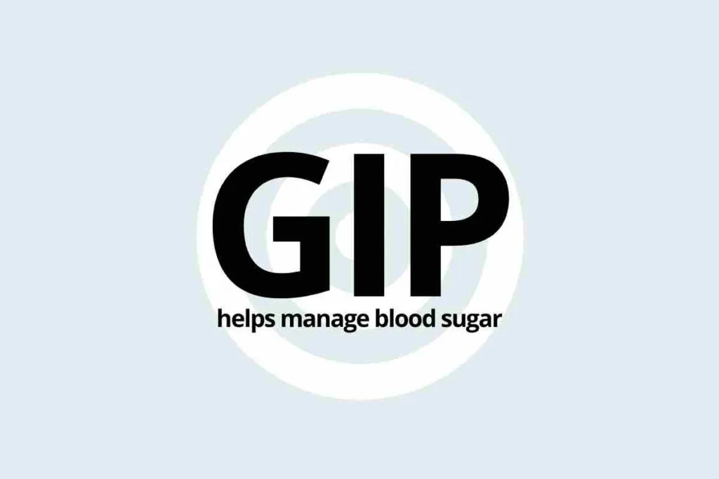 GIP glucose-dependent insulinotropic polypeptide helps manage blood sugar