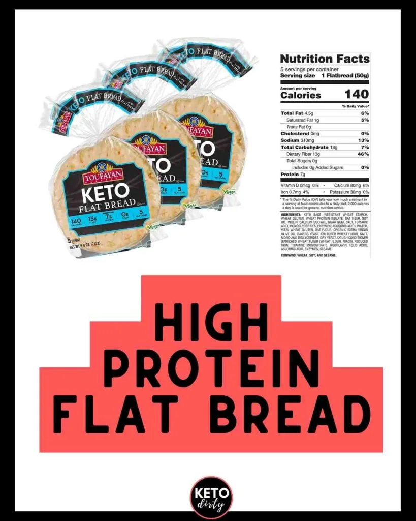high protein flat bread