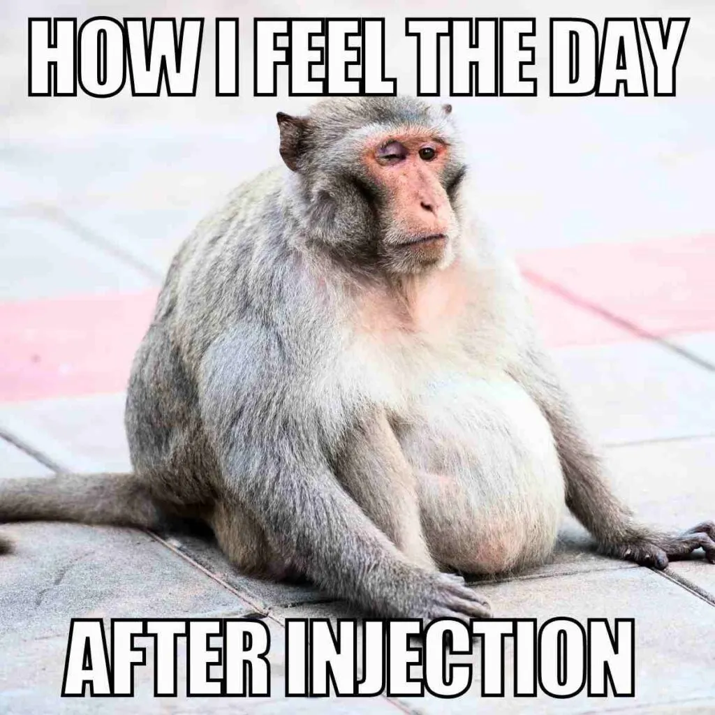 how i feel the day after injection