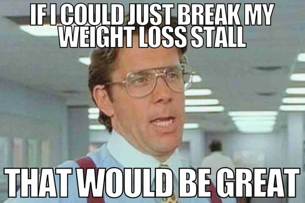 yeah if i could just break my weight loss stall that would be great