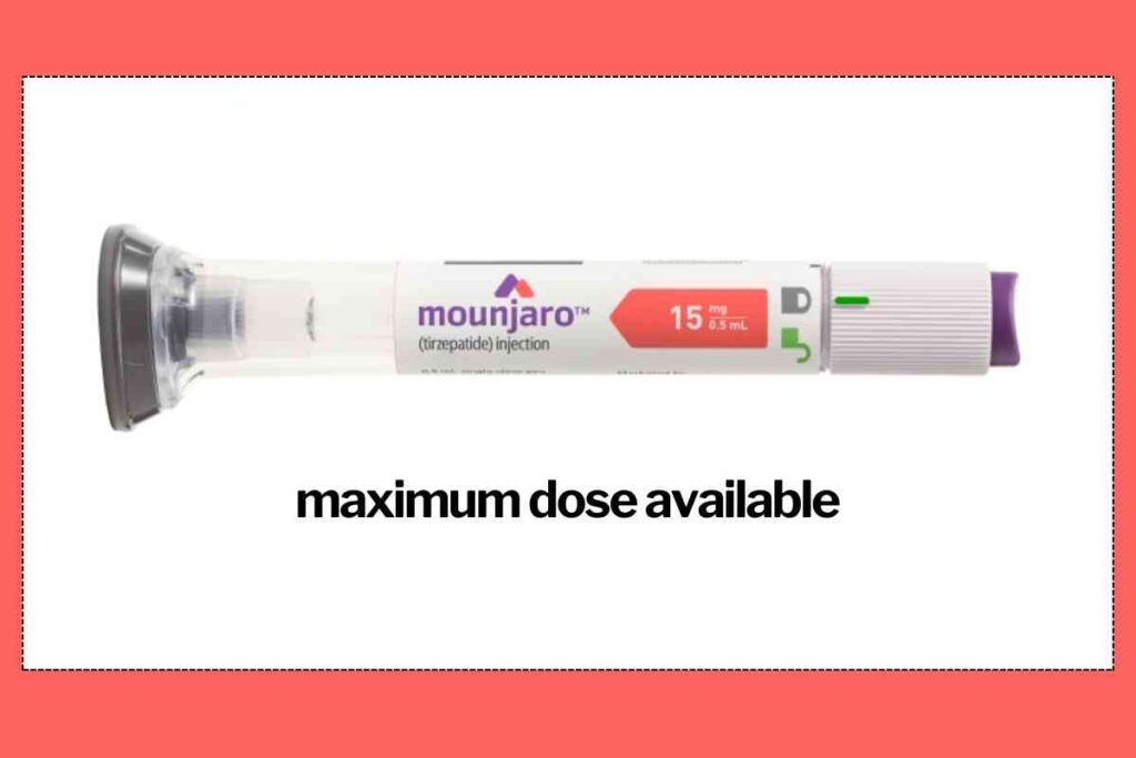 mounjaro 15mg max dose