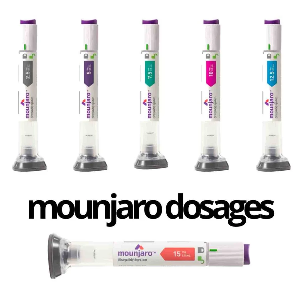 mounjaro dosages 2.5 mg - 15 mg