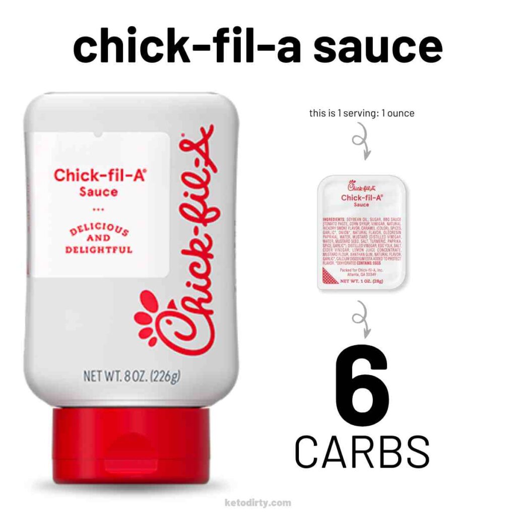 chick-fil-a sauce carbs