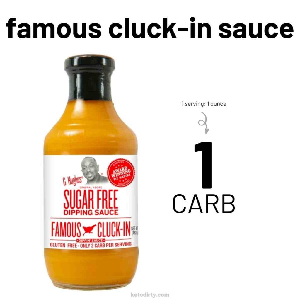 Best Low Carb Chick-fil-A Sauce Alternative: Just 1 Carb g hughes sugar free famous cluck-in sauce 1 carb