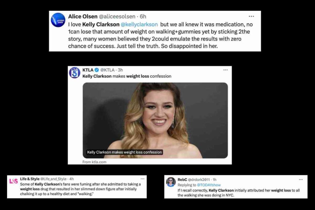 Stop Obsessing Over Kelly Clarkson's Weight Loss: Its is None of Your Business kelly clarkson fans comment on clarkson using weight medication